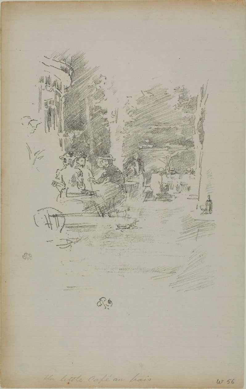 Das kleine Café au Bois von James McNeill Whistler
