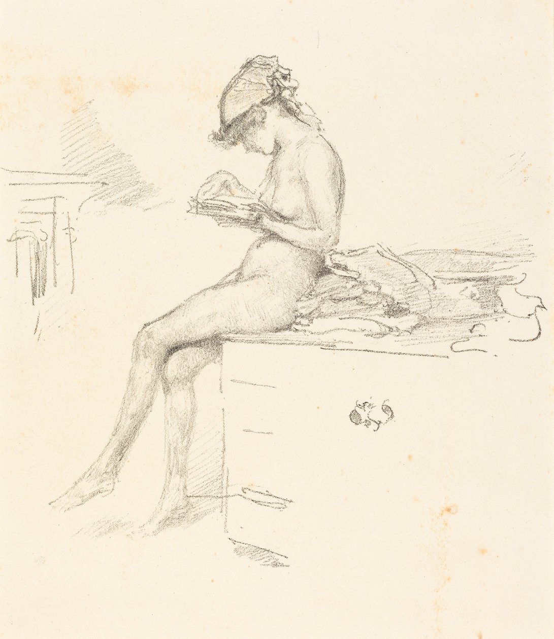 Das kleine Aktmodell, lesend von James McNeill Whistler