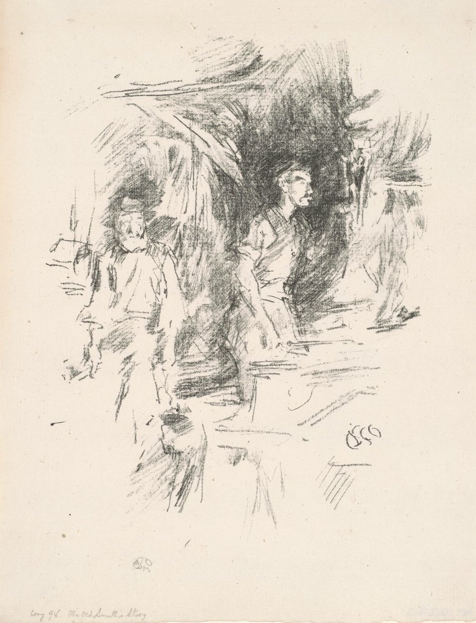 Die Geschichte des alten Schmieds von James Abbott McNeill Whistler