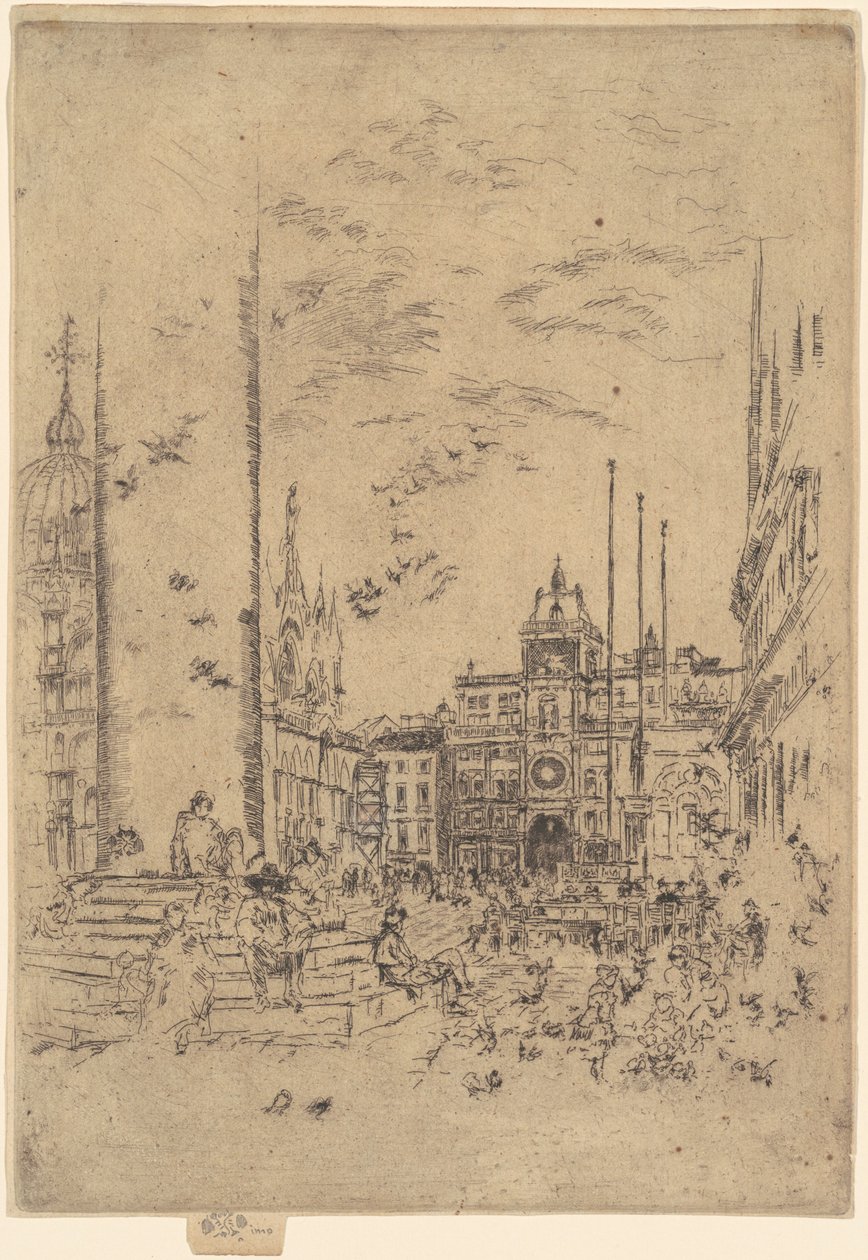 Die Piazzetta von James Abbott McNeill Whistler