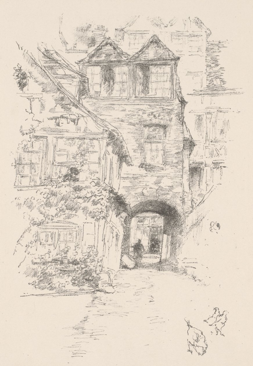 Das Priesterhaus, Rouen von James McNeill Whistler