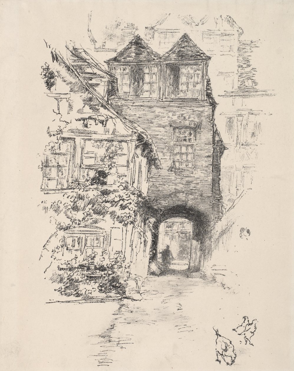 Das Priesterhaus, Rouen von James McNeill Whistler