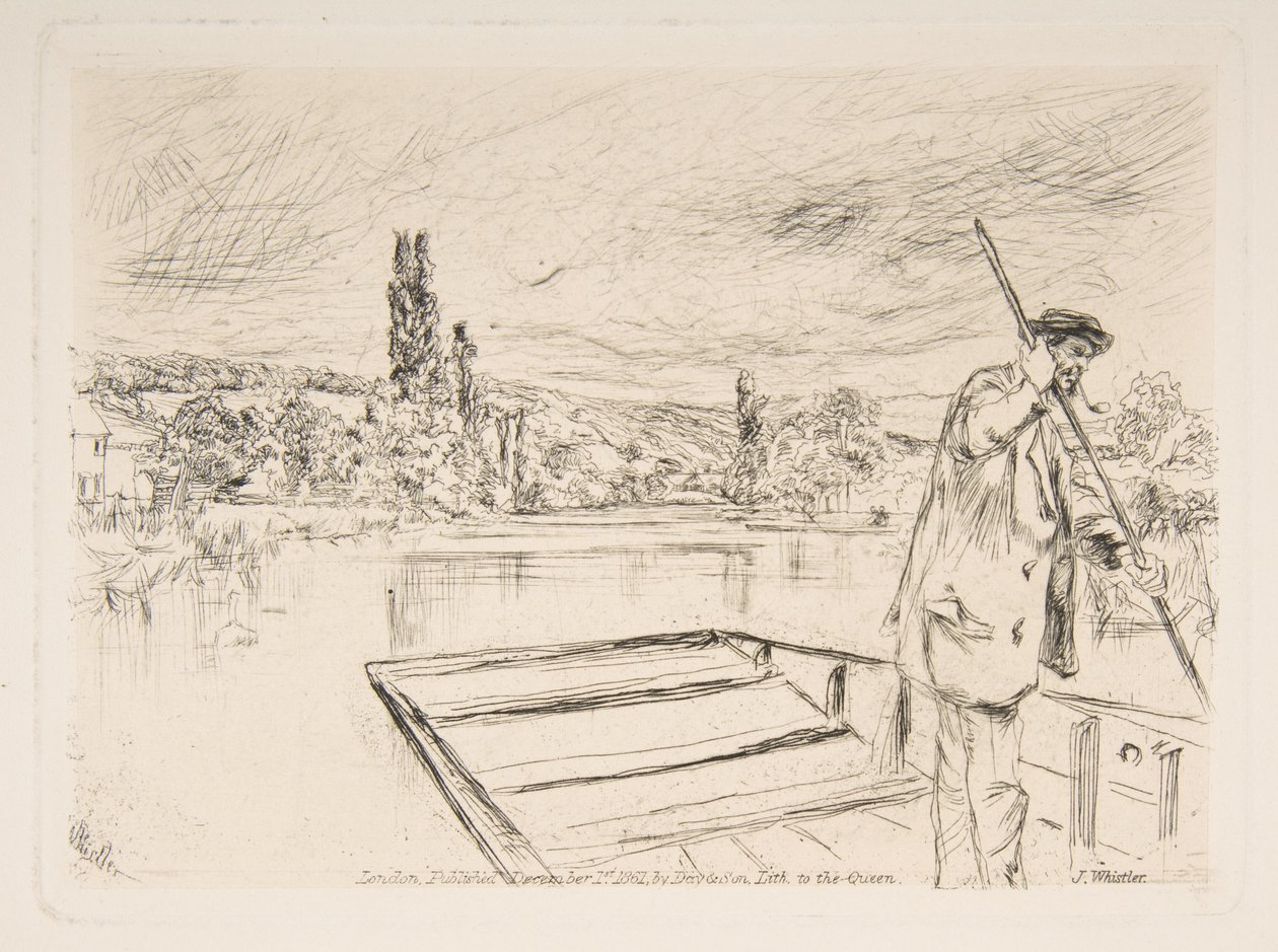 Der Stocherkahn von James McNeill Whistler