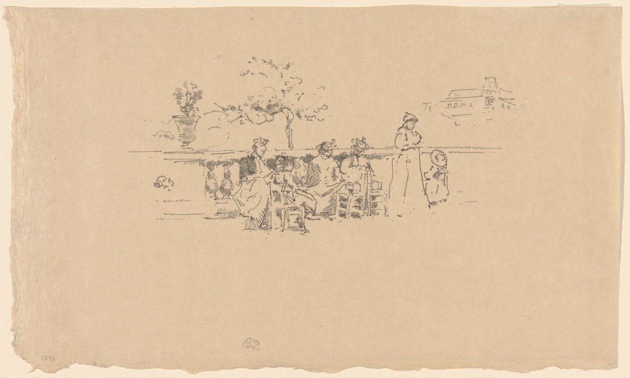 Die Terrasse, Luxemburg von James Abbott McNeill Whistler