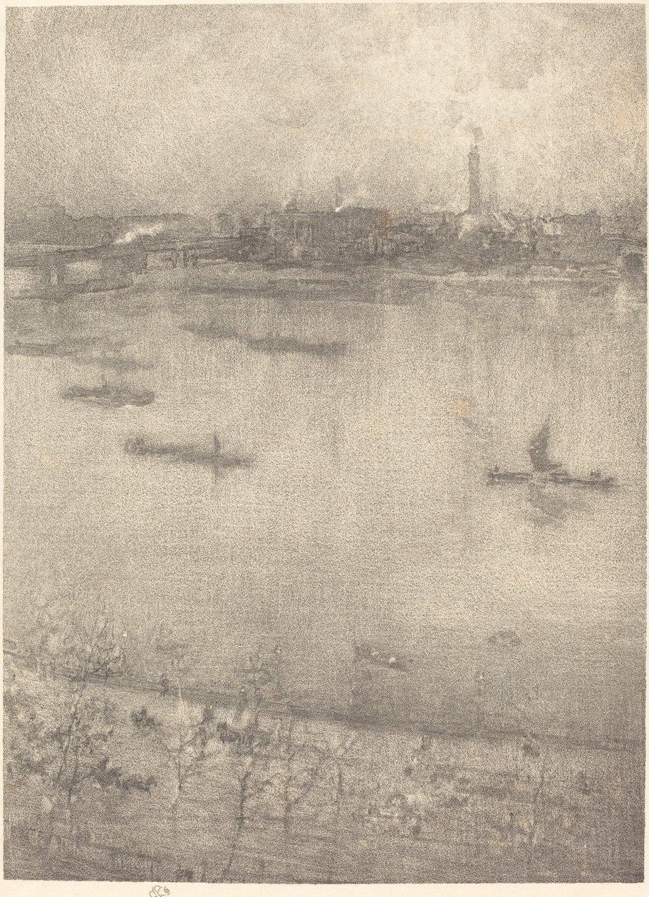 Die Themse von James Abbott McNeill Whistler