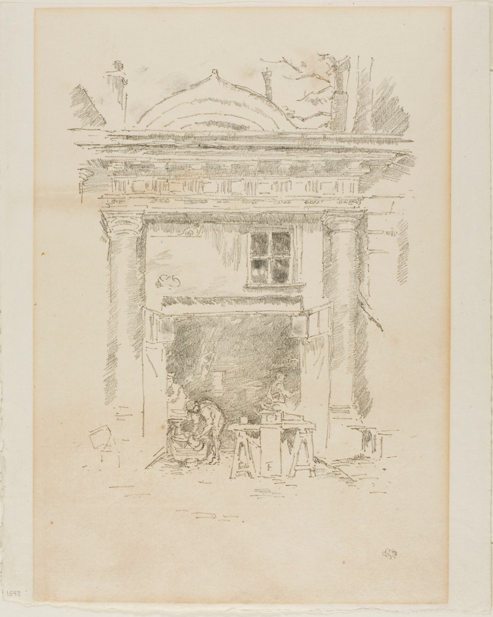 Die Weißschmiede, Impasse des Carmélites von James McNeill Whistler