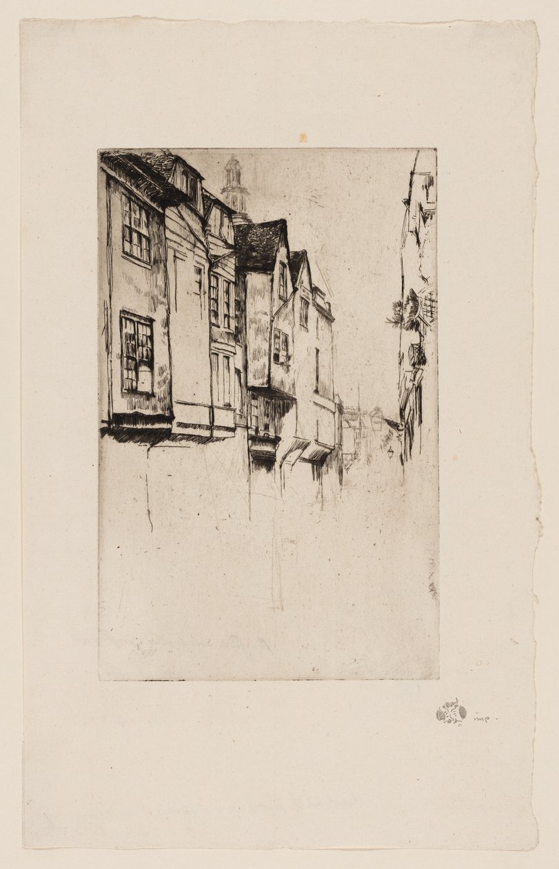 Wych Street, London von James Abbott McNeill Whistler