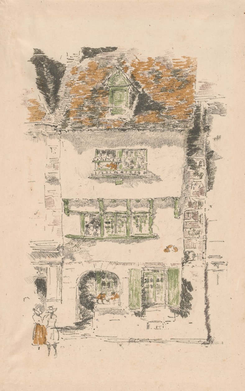 Gelbes Haus, Lannion von James Abbott McNeill Whistler