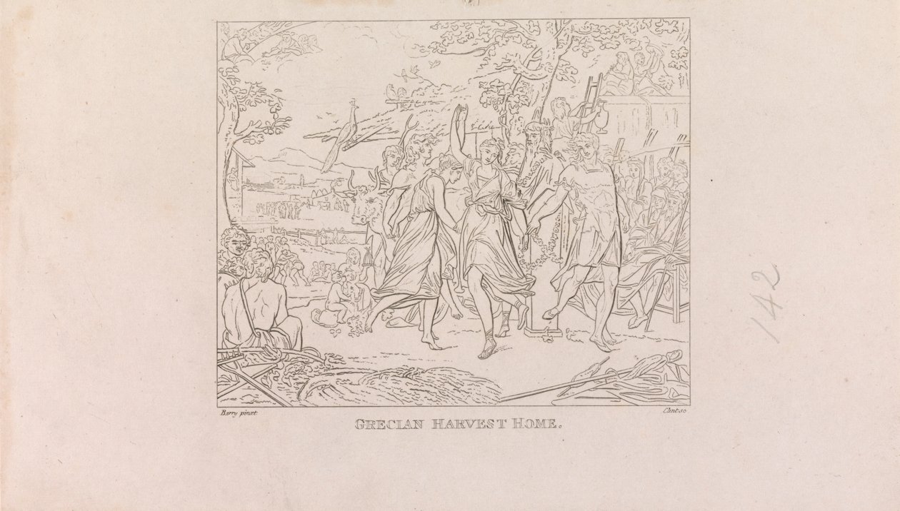 Entwürfe für den Großen Saal der Gesellschaft der Künste (4 von 1 Blatt) von James Mitan