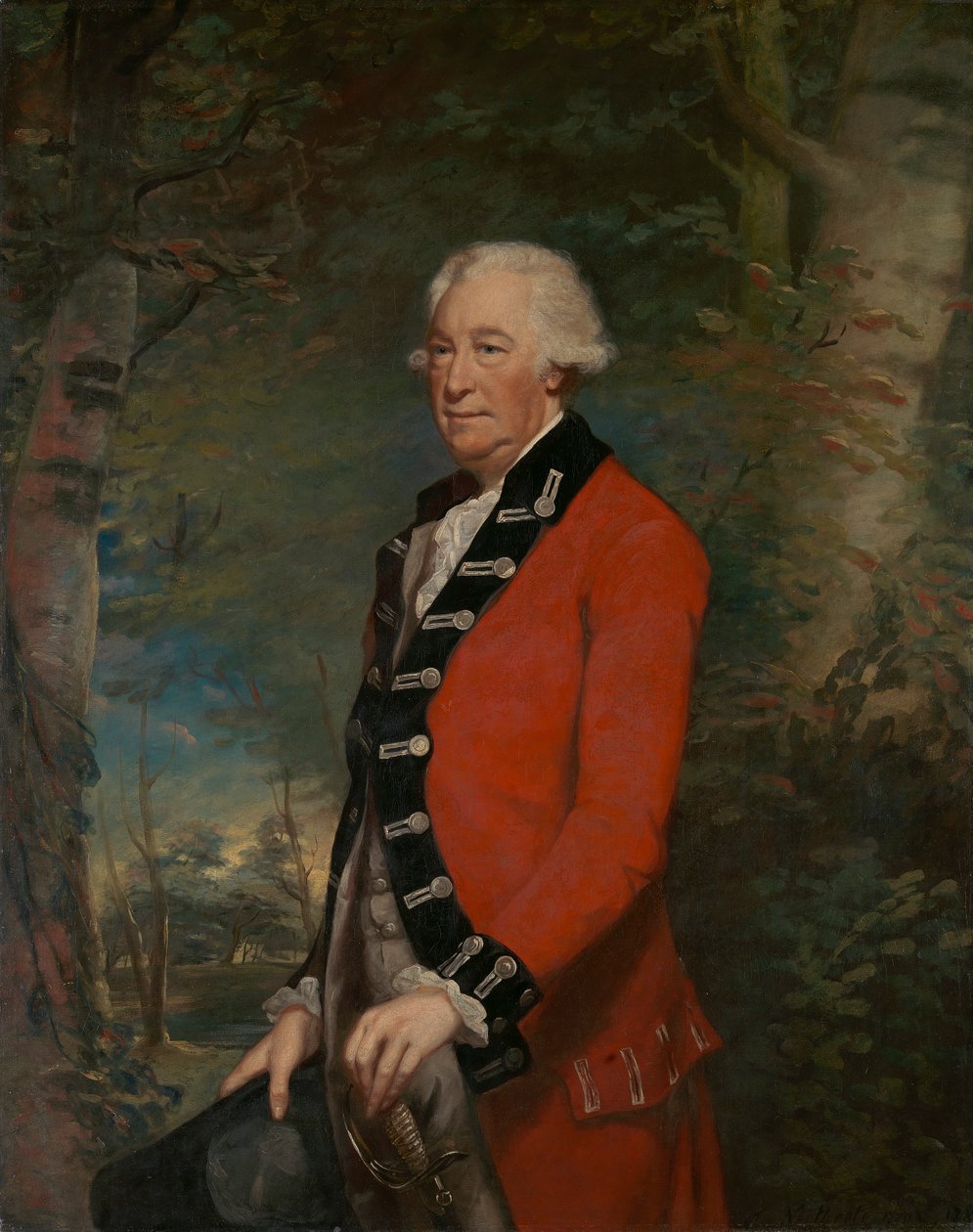 Sir Ralph Milbanke, Bt., in der Uniform der Yorkshire (North Riding) Miliz von James Northcote