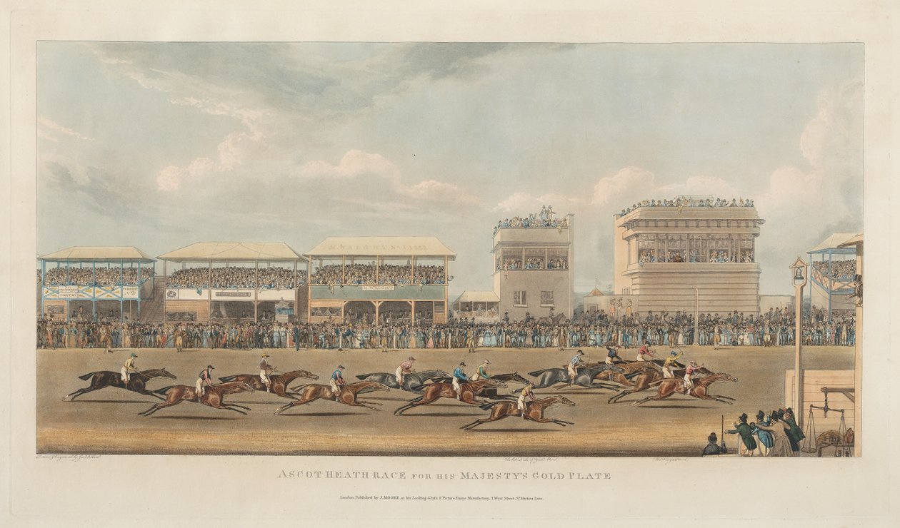 Ascot Heath Rennen um die Goldplatte Seiner Majestät von James Pollard