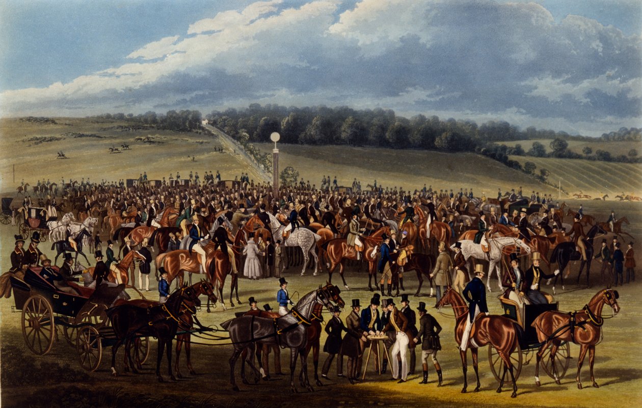 Der Wettposten, Druck von Charles Hunt, 1836 von James Pollard