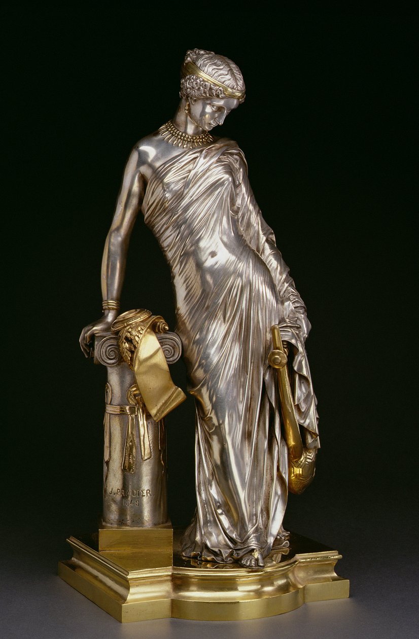 Figur der Sappho stehend, 1848 von James Pradier