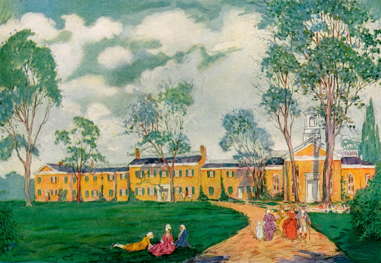 Doughoregan Manor, nahe Ellicott City, Maryland, USA, 18. Jahrhundert, 1921 von James Preston