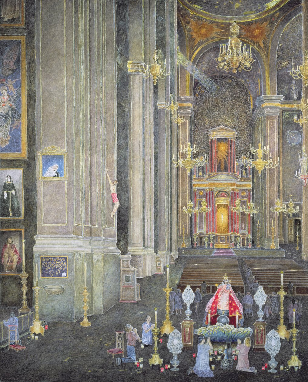 Verehrung der Virgen del Rosario, das Kloster von San Domingo, 2001 von James Reeve