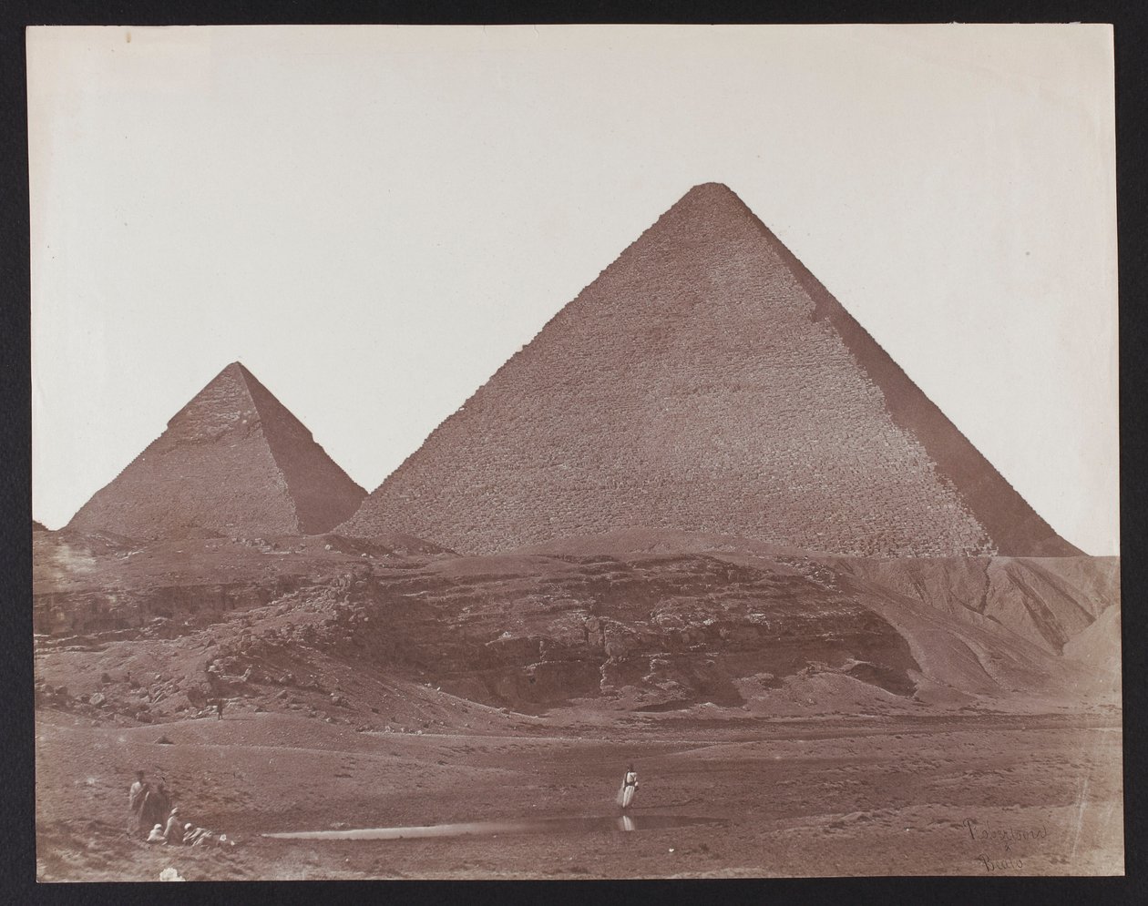 Ägypten. Gizeh. Die Pyramiden des Cheops und des Chephren von James Robertson