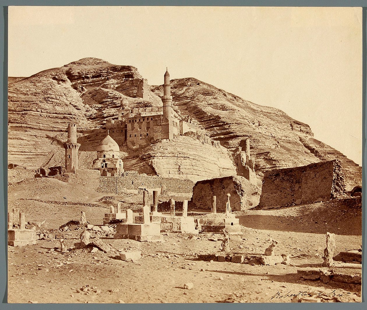 Ägypten. Kairo. Fort Muhhamada Alego beim Mukattam-Plateau (XVIII/XIX Jh.) von James Robertson