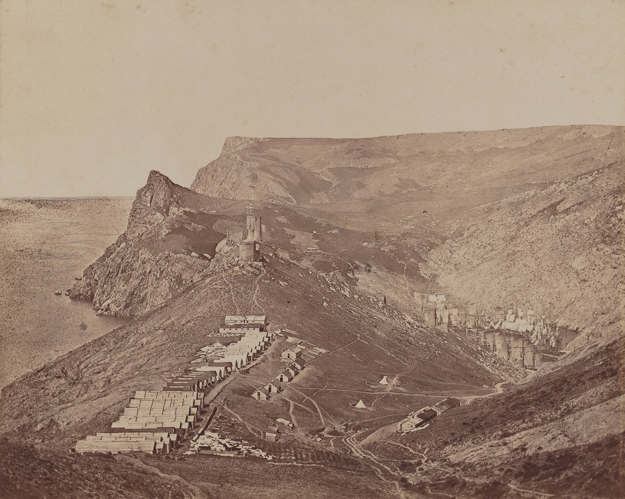 Befestigung über dem Hafen von Balaklawa von James Robertson