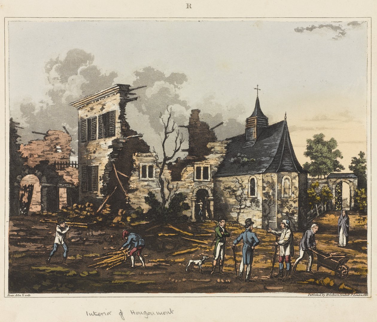 Innenansicht von Hougoumont, aus 