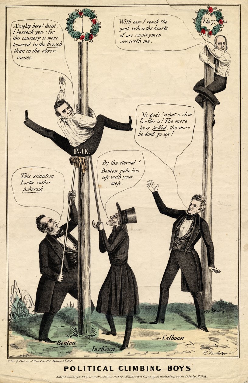 Politische Kletterjungen, veröffentlicht von J Baillie, H Bucholzer, New York, 1844 von James S. Baillie