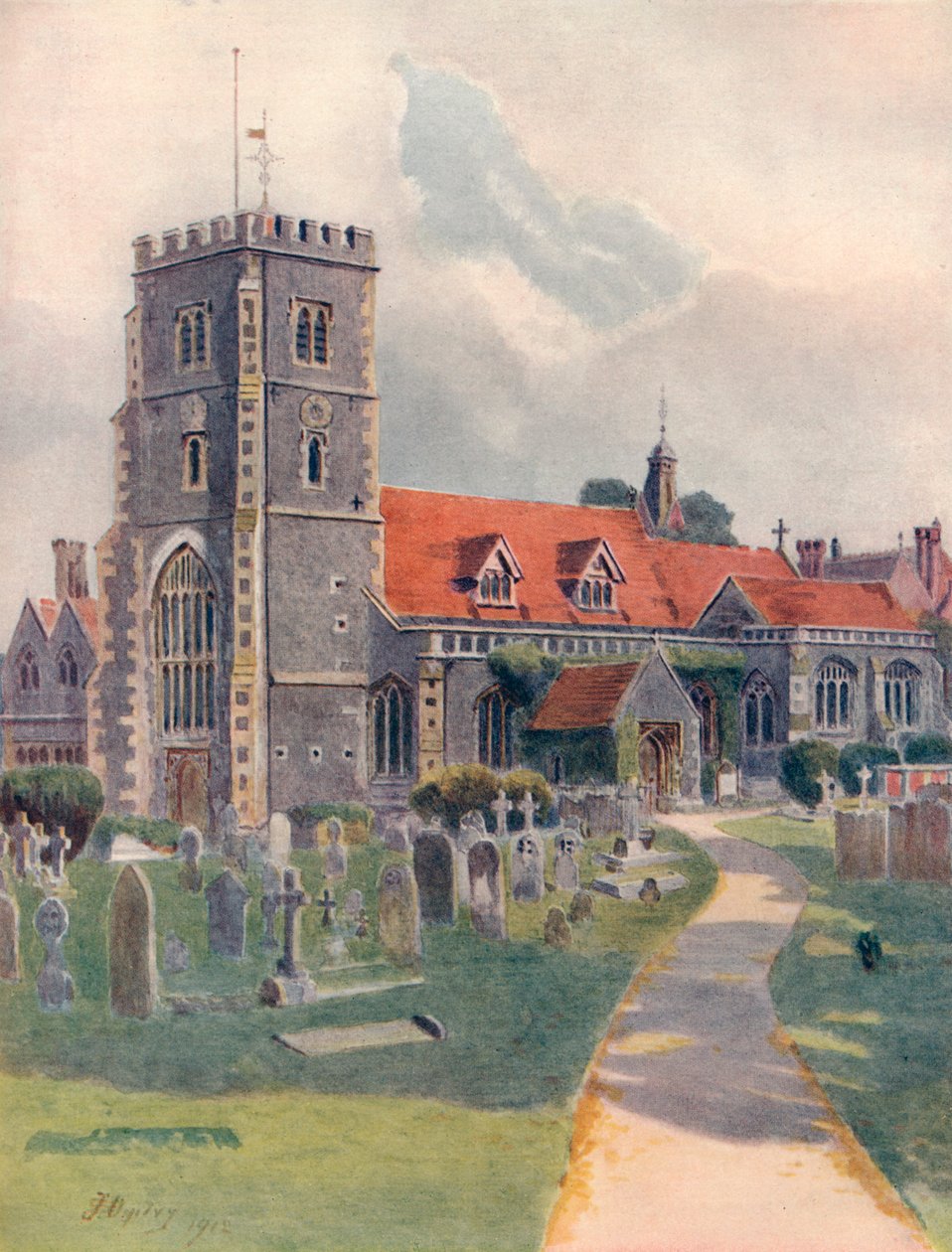 Beddington Kirche von James S Ogilvy