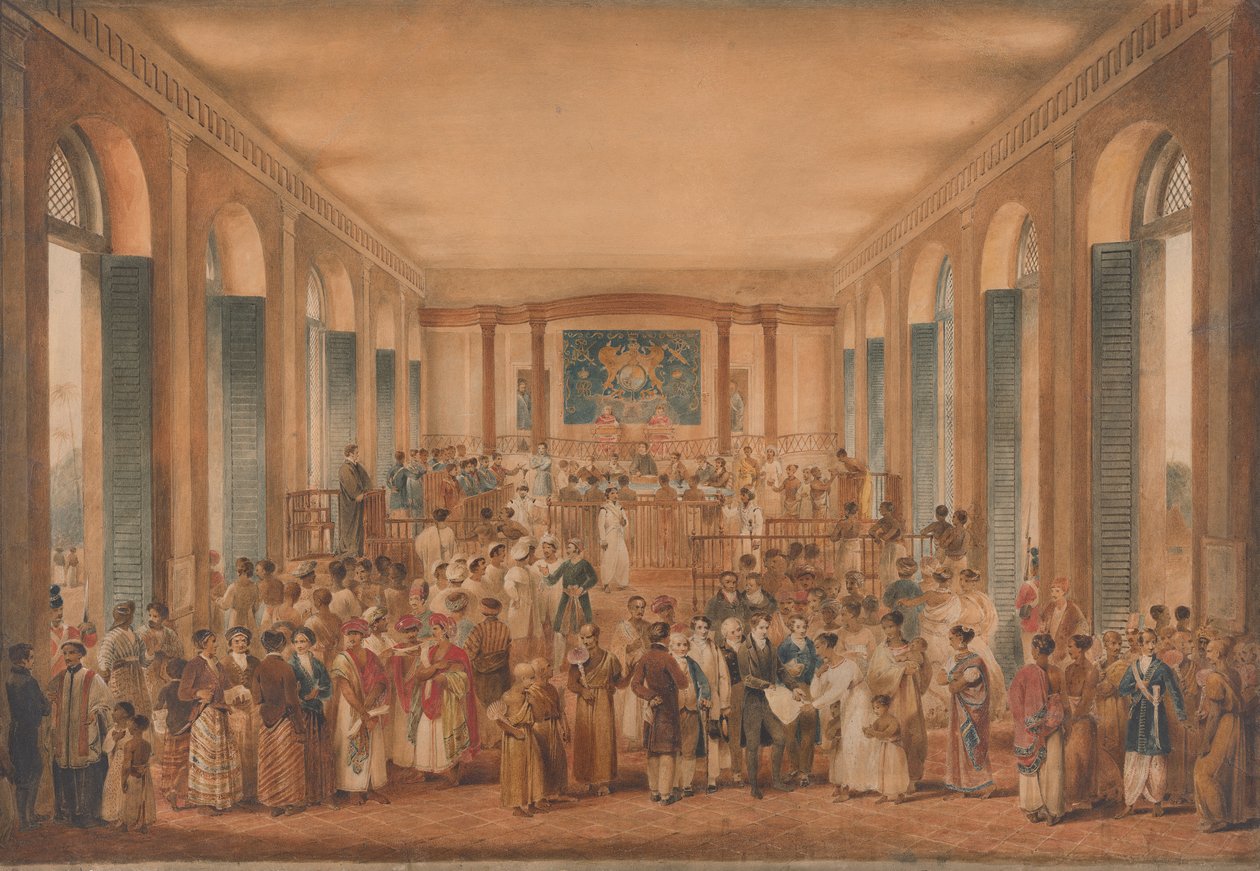 Der Oberste Gerichtshof auf der Insel Ceylon von James Stephanoff