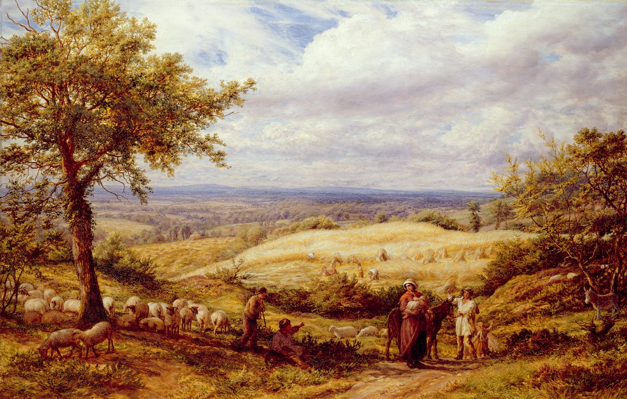 Die Wanderer, ca. 1872 von James Thomas Linnell