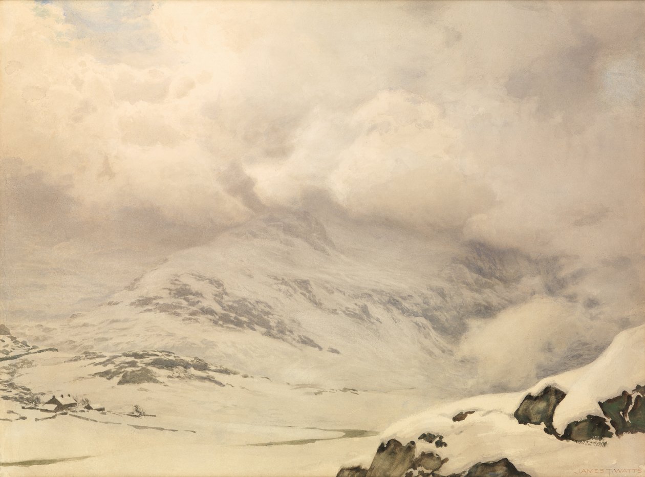 Eine Welt aus Schnee und Wolken von James Thomas Watts