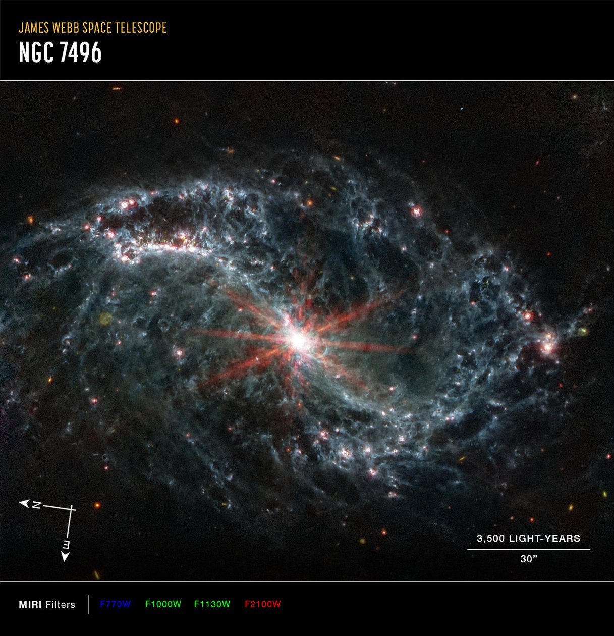 NGC 7496 von James Webb Space Telescope (NASA)