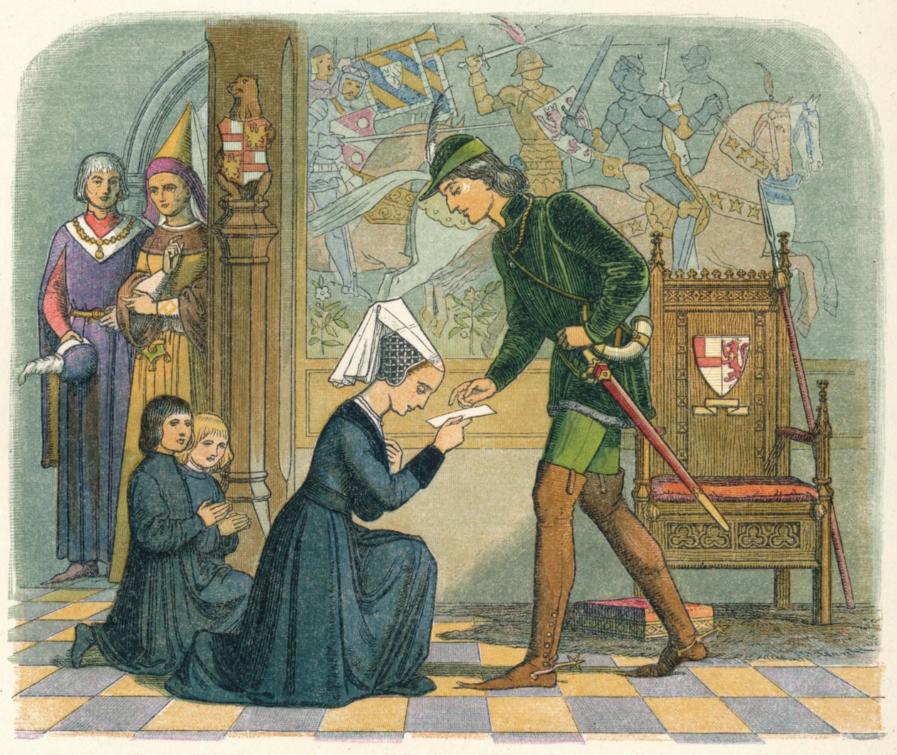Eduard IV. und Lady Elizabeth Grey, 1464, 1864 von James William Edmund Doyle