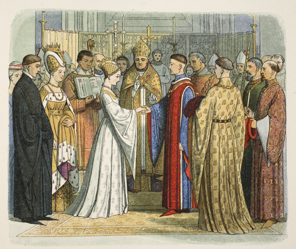 Hochzeit von Heinrich V. und Katharina von Frankreich, 2. Juni 1420, aus 