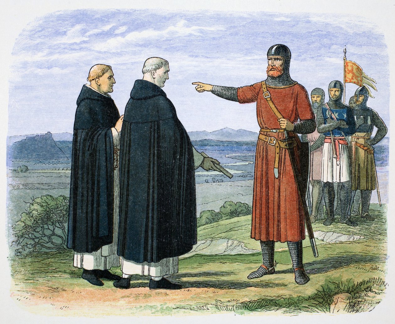 William Wallace lehnt die englischen Vorschläge ab, 1297 1864 von James William Edmund Doyle