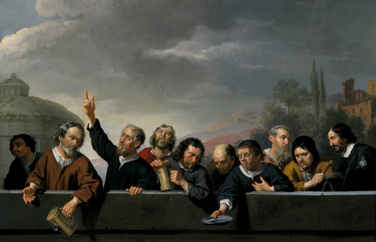 Porträts der Bewohner des St. Jobsgasthuis in Utrecht von Jan van Bijlert or Bylert