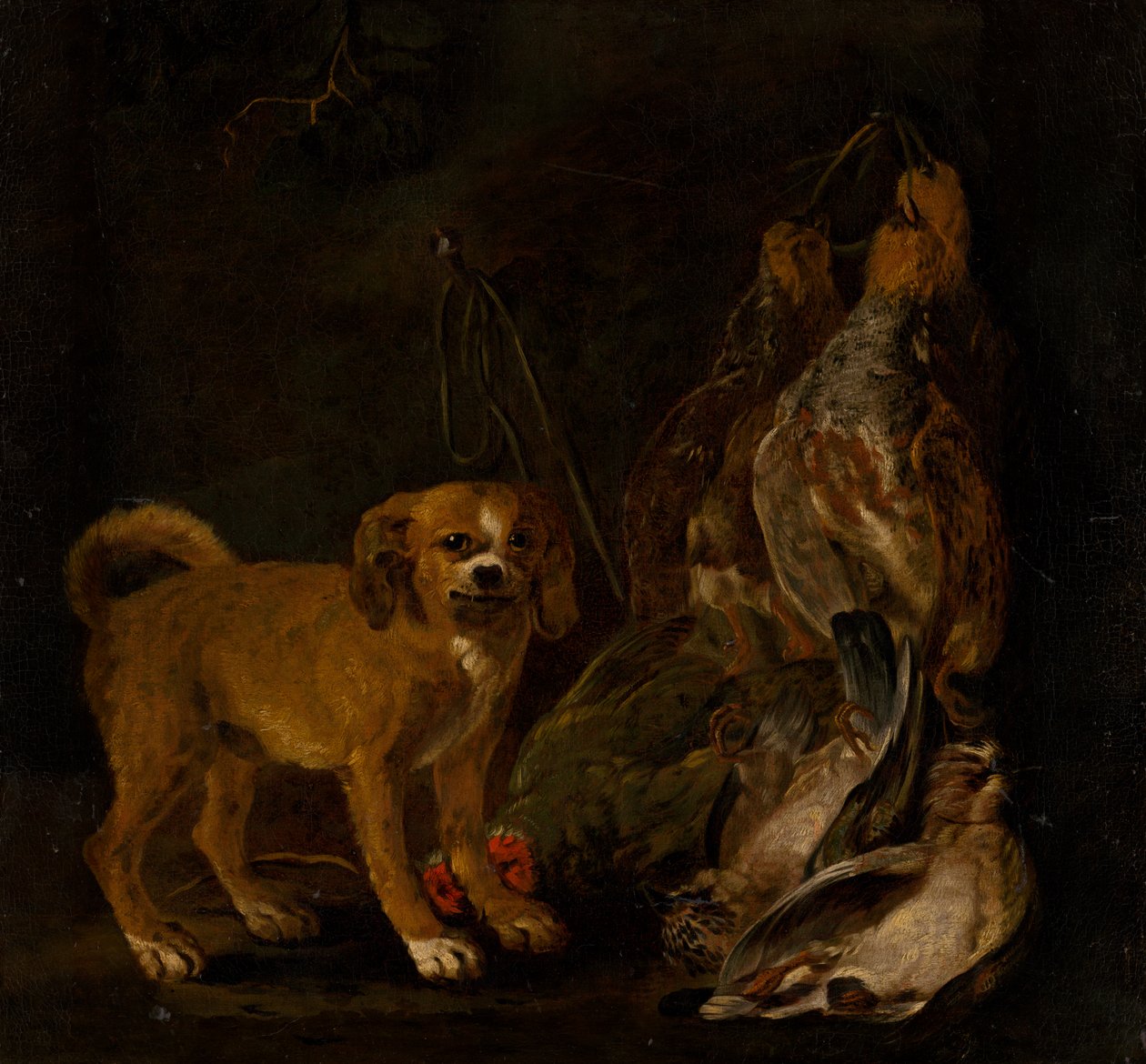 Jagdstillleben mit Hund von Jan Fyt
