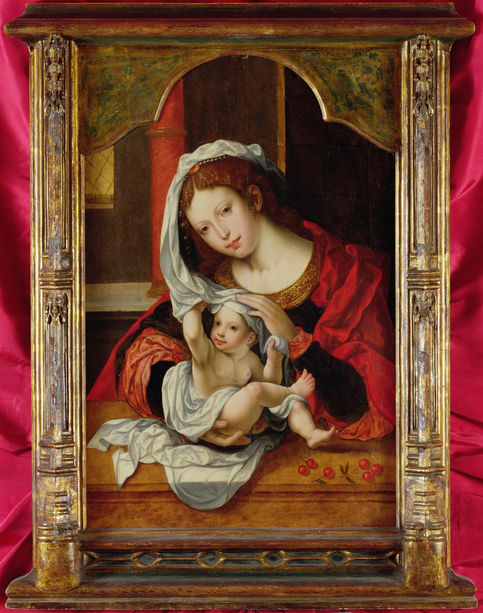 Madonna der Kirschen von Jan Gossaert