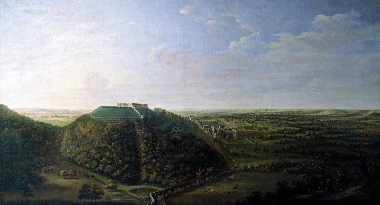 Ansicht von Belvoir Castle, 1744 von Jan the Younger Griffier