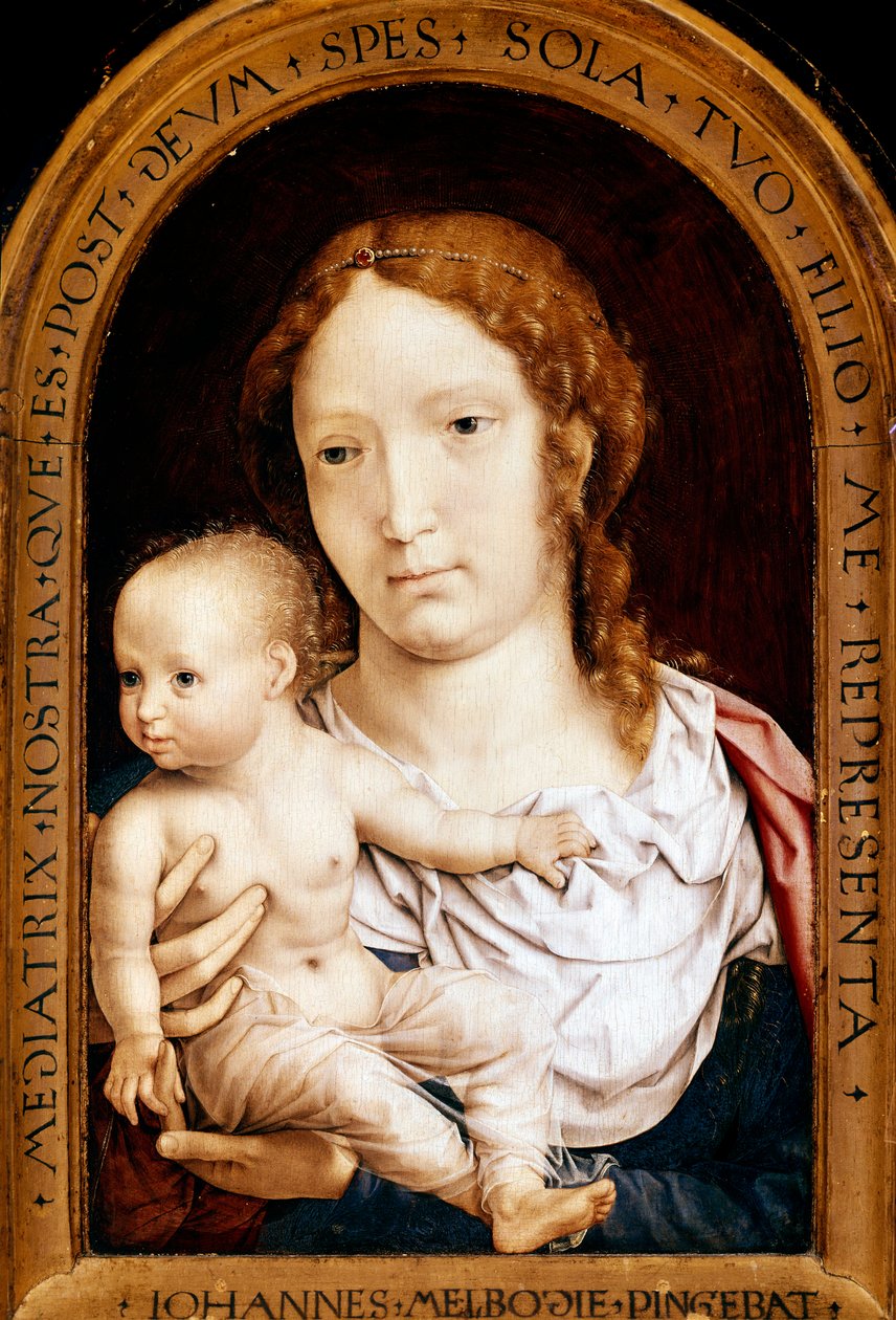 Jungfrau mit Kind. Carondelet-Diptychon von Jan (c.1472 c.1533) Gossaert
