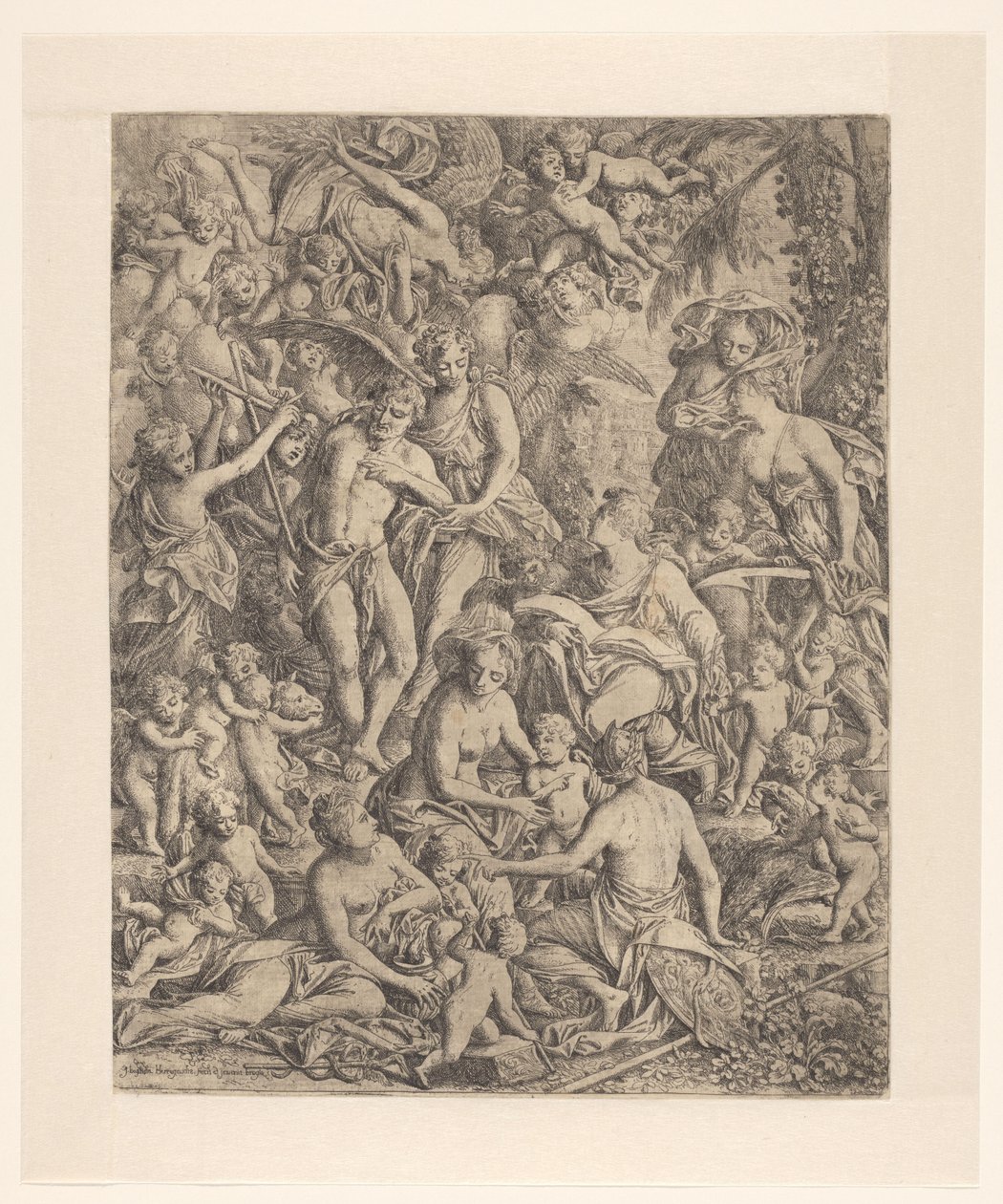 Johannes der Evangelist und Johannes der Täufer von Jan Baptist Herregouts