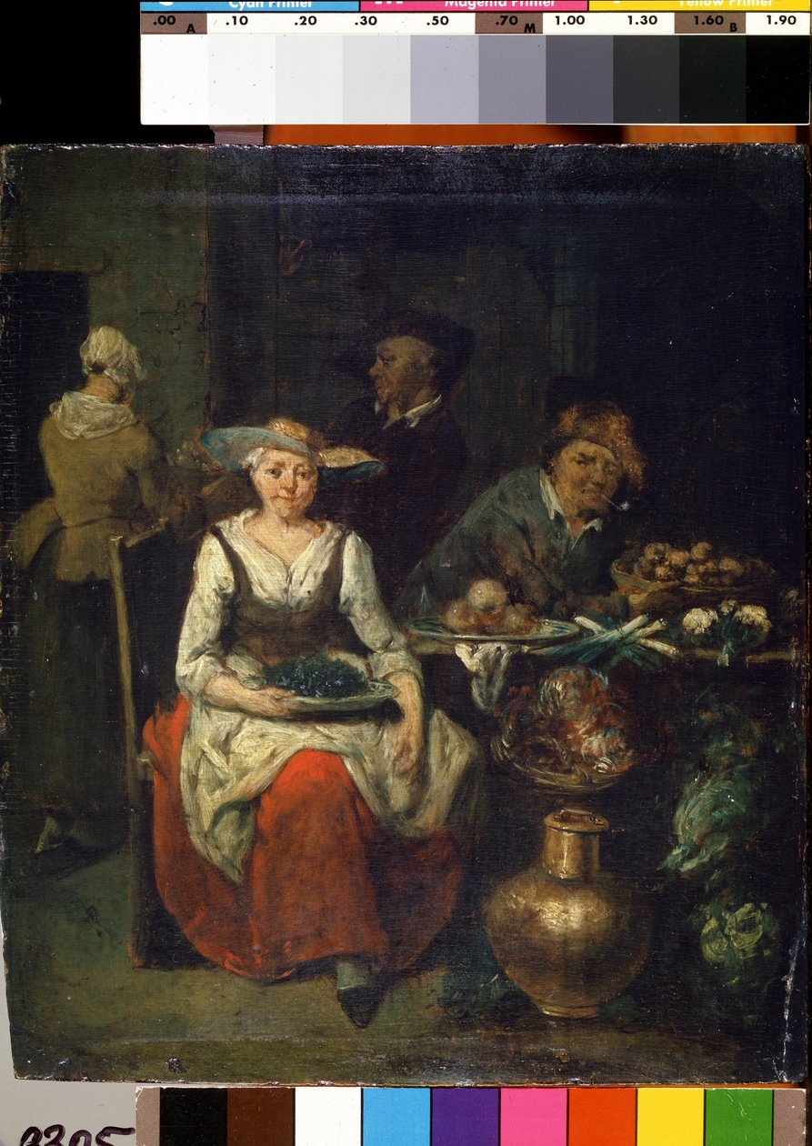 Beim Obst- und Gemüsehändler von Jan Baptist Lambrechts