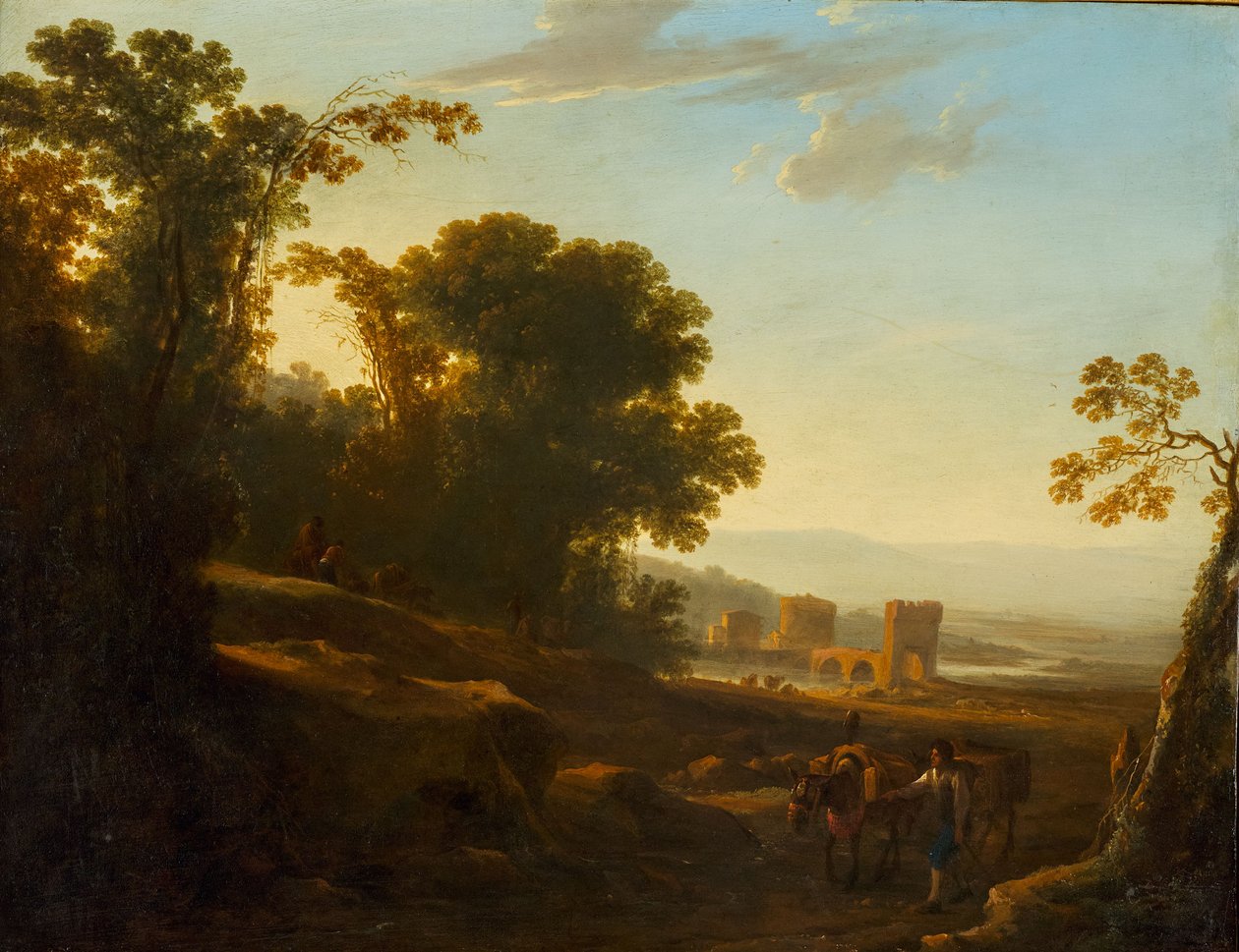 Landschaft mit der Ponte Lucano und dem Grab der Plautii von Jan Both