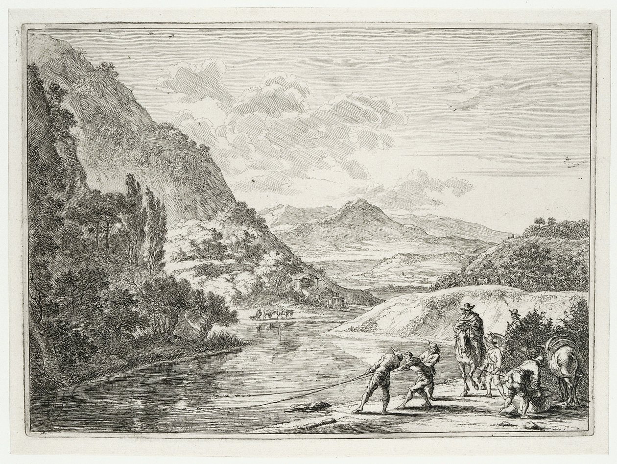 Fischer am Tiber von Jan Both