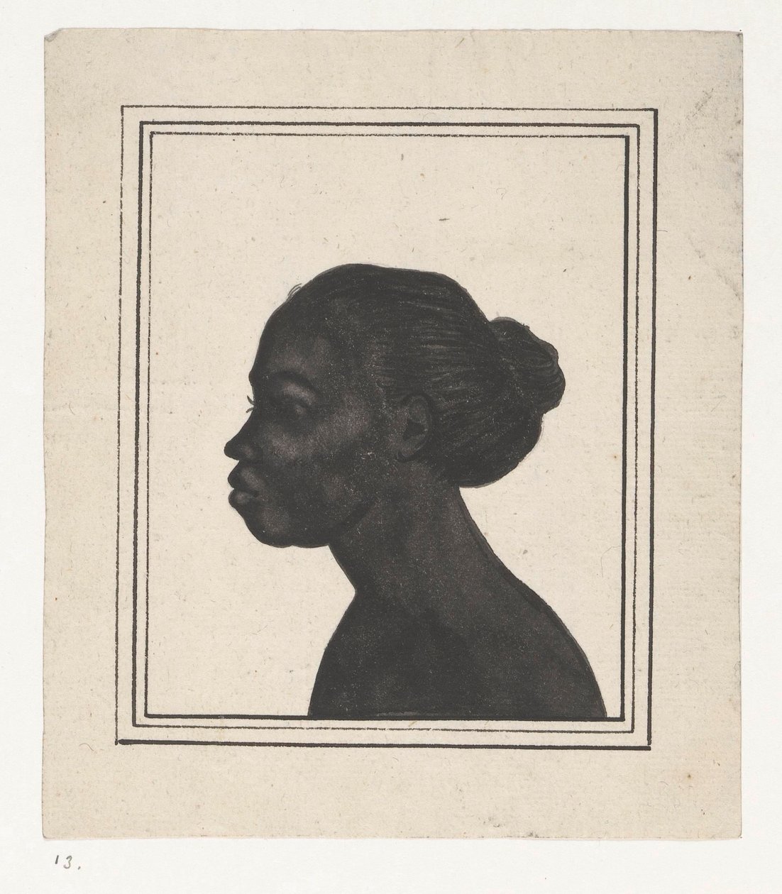Silhouettenporträt von Flora von Jan Brandes