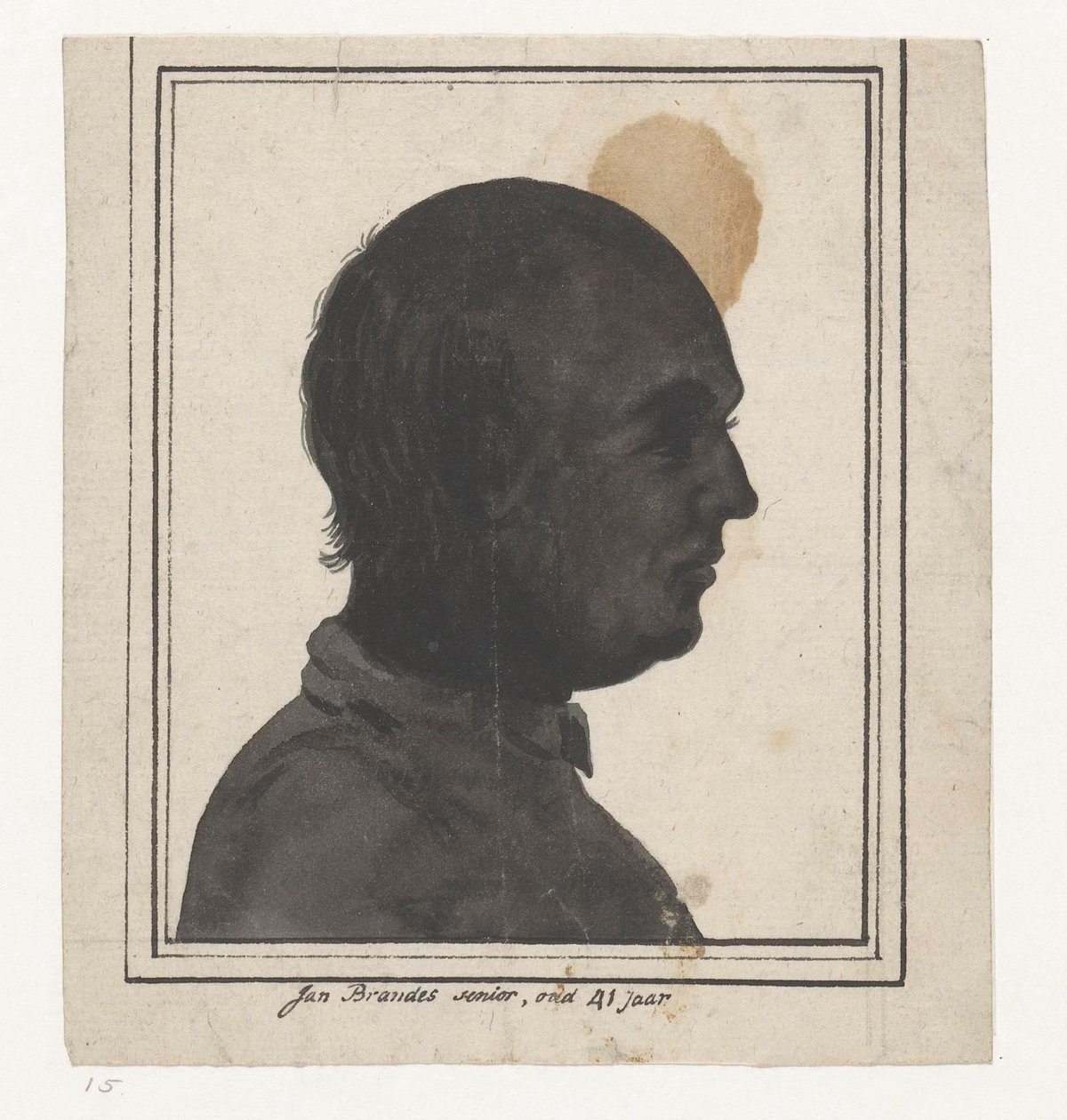 Scherenschnittporträt von Jan Brandes von Jan Brandes
