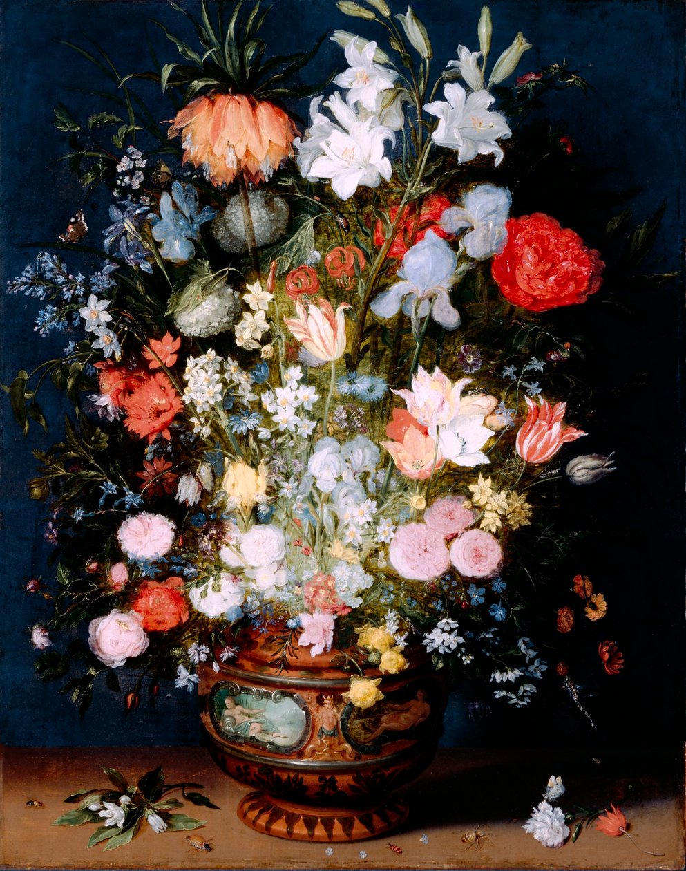 Blumenstrauß in einer Keramikvase von Jan Brueghel the Younger