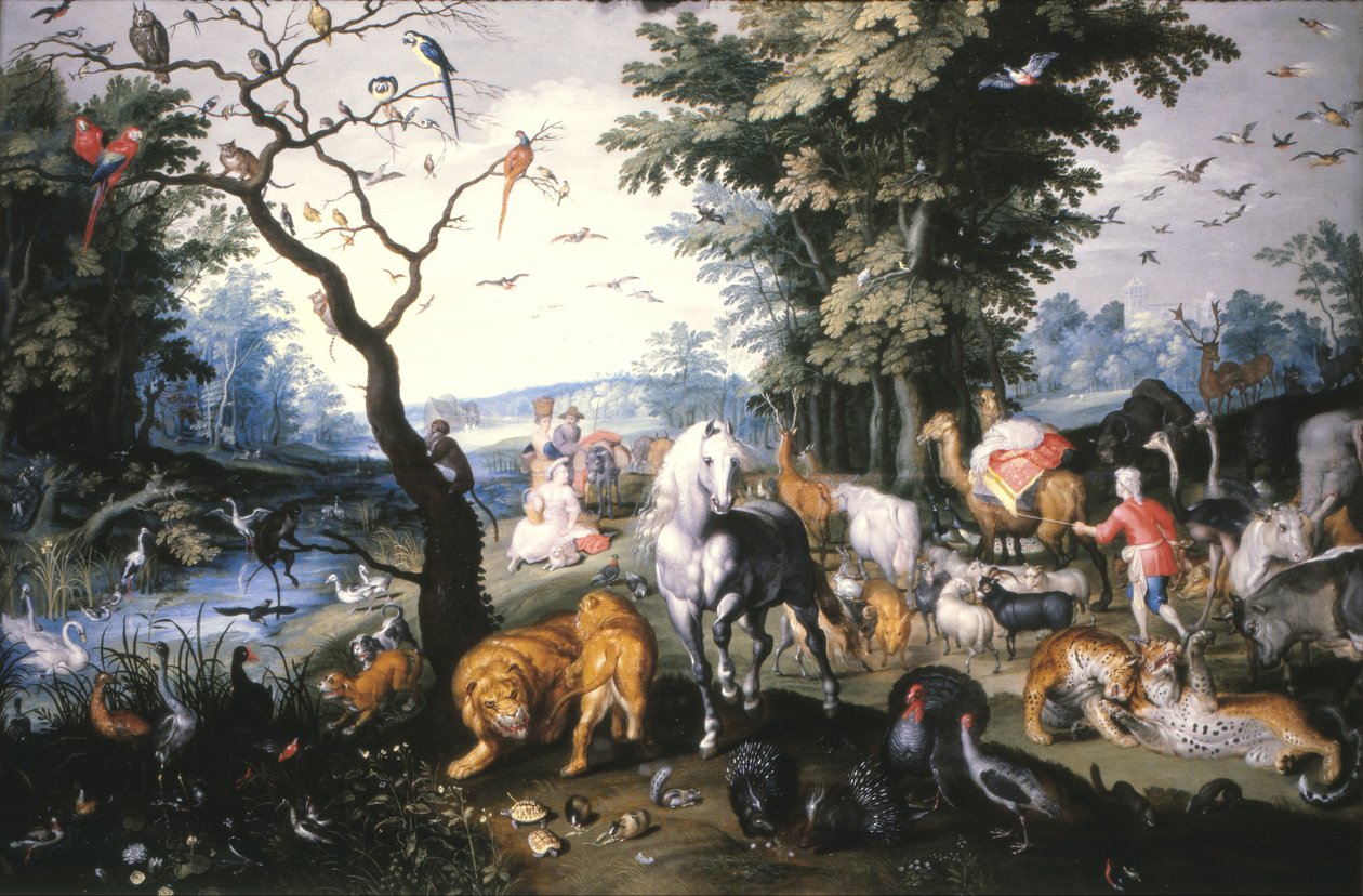 Die Tiere betreten die Arche Noah von Jan Brueghel the Younger