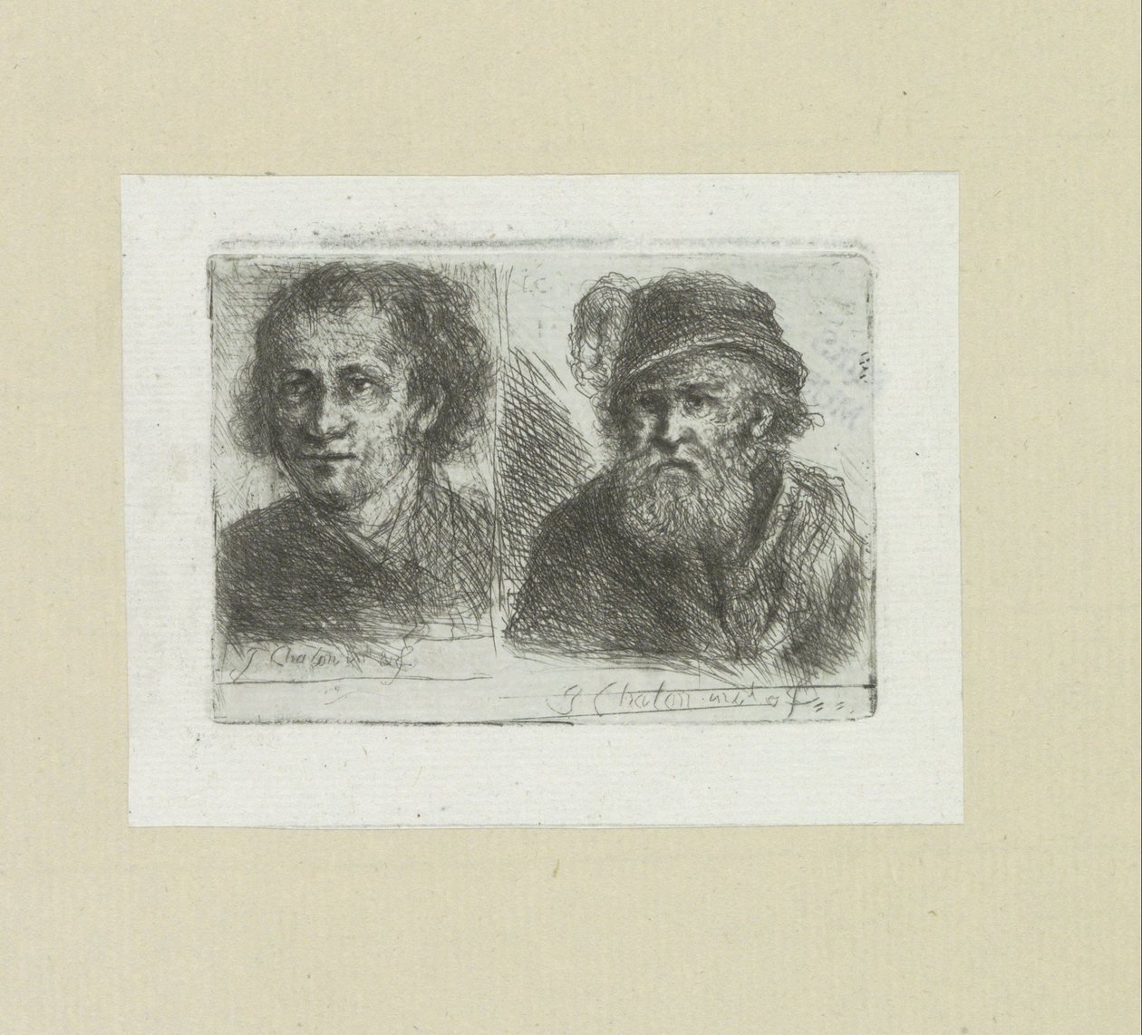 Zwei Männer von Jan Chalon