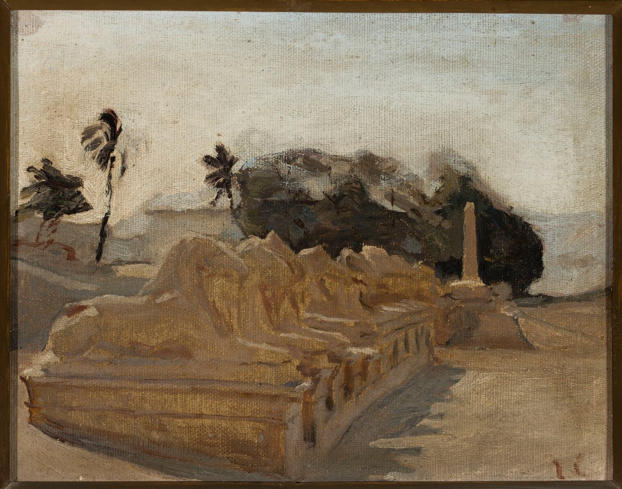 Sphinxallee im Tempel von Amun in Karnak. Aus einer Reise nach Ägypten von Jan Ciągliński