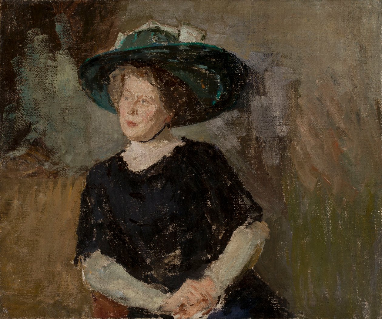 Dame mit Hut von Jan Ciągliński