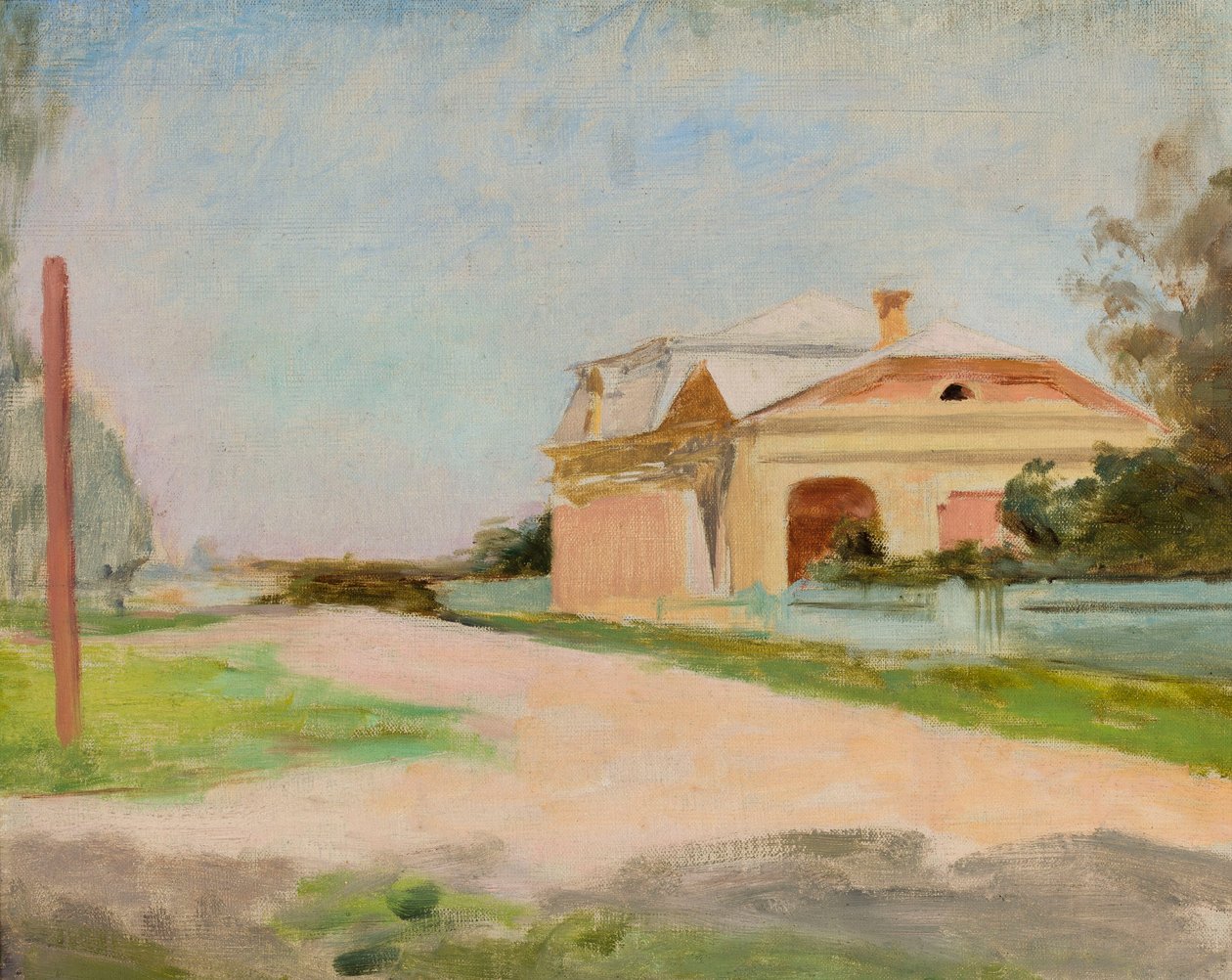 Fassade des Herrenhauses in Talaszkino von Jan Ciągliński