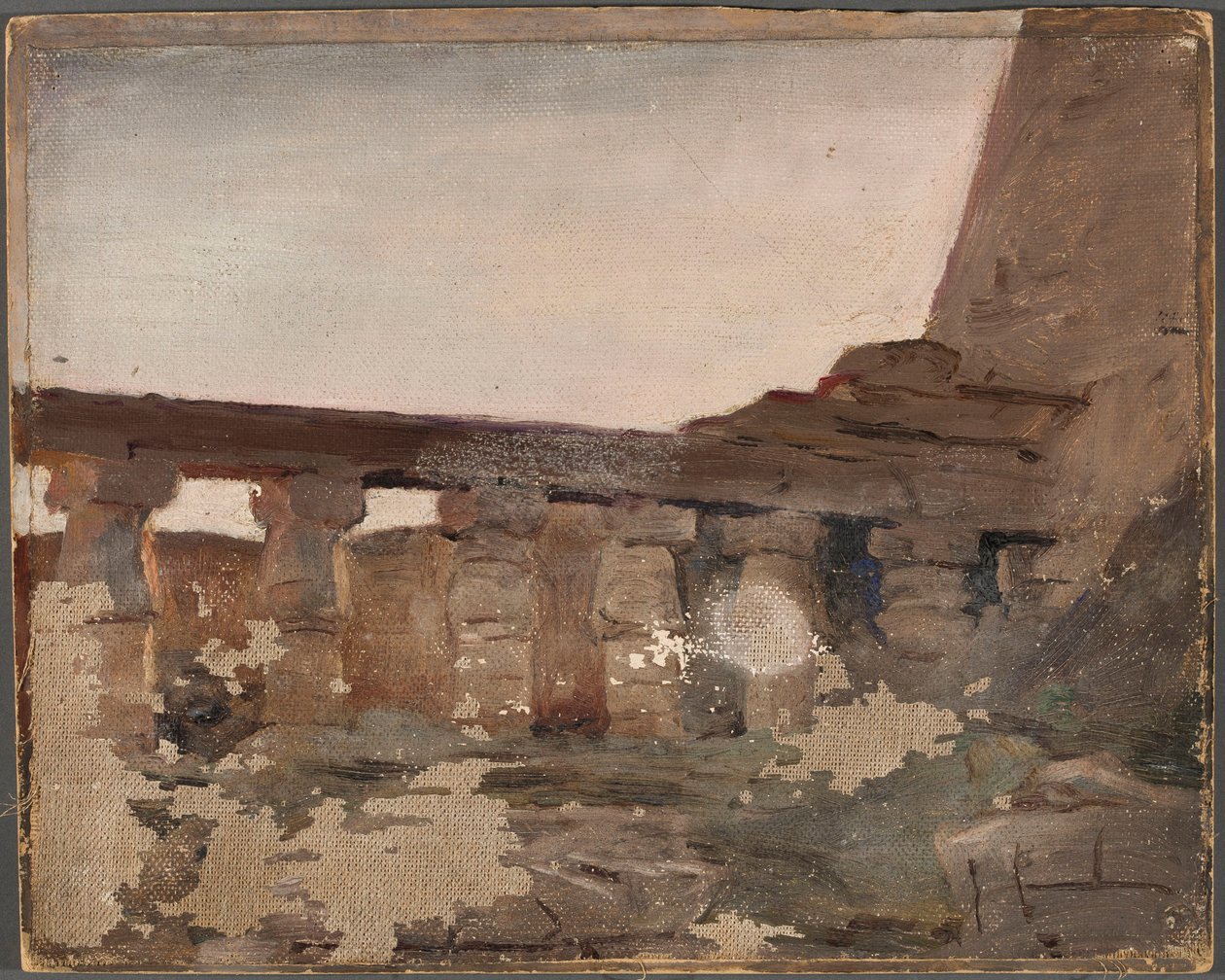 Karnak - Tempel des Amun. Aus der Reise nach Ägypten von Jan Ciągliński
